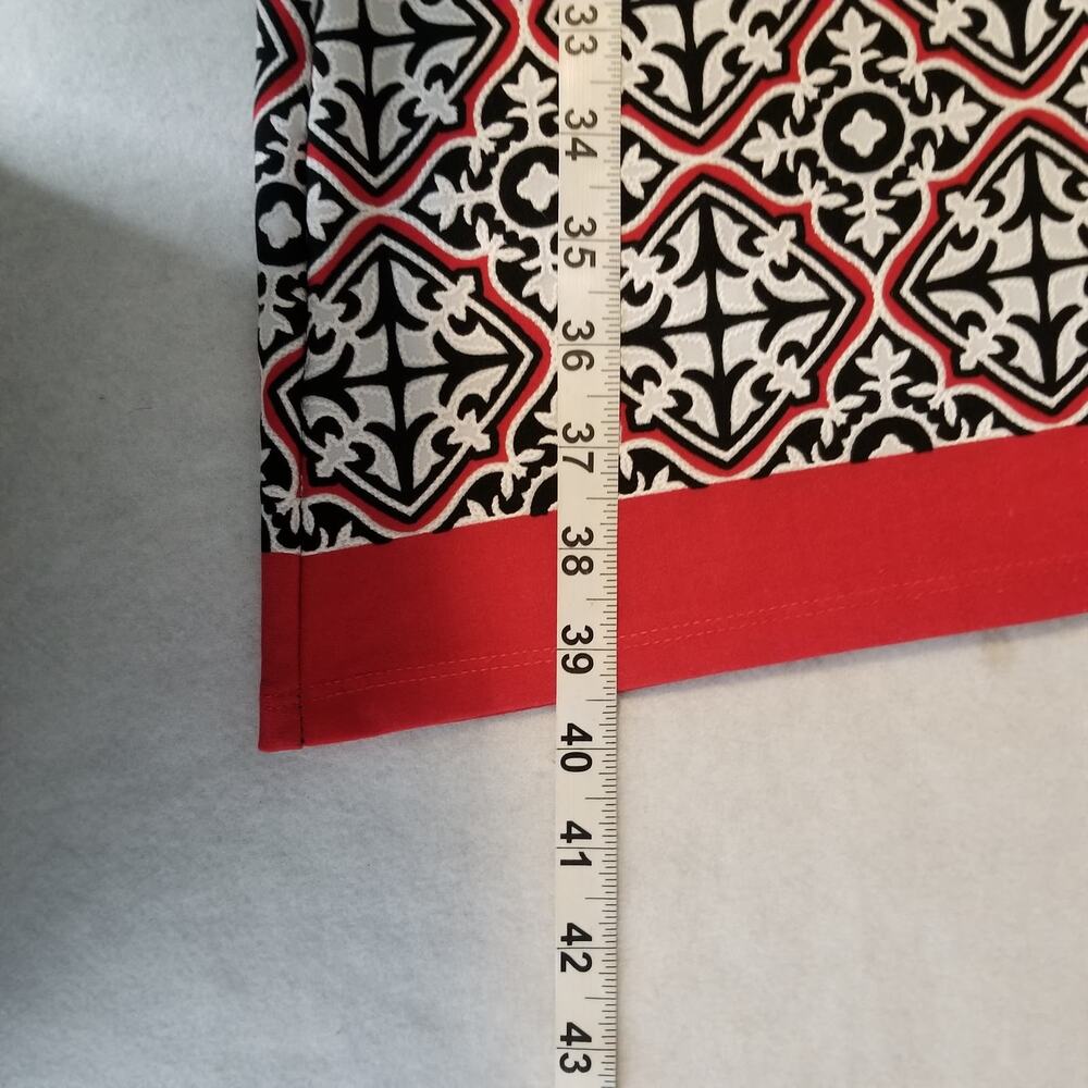 Haani Geometric Print Sheath Dress, Size L - Picture 9 of 9